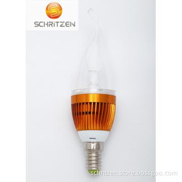 LED candle light with high lumen E27 LED candle light E14 3W or 5W